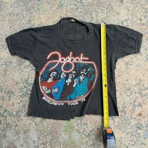 RARE 1978 Robot Worldwide Tour Thrashed Vintage Cropped Band Shirt